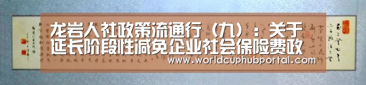 龙岩人社政策流通行(九):关于延长阶段性减免企业社会保险费政策解读:世界杯投注(图2) 世界杯买球网站